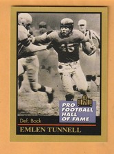 Emlen Tunnell New York Giants 1991 ENOR HOF #141 Iowa Hawkeyes