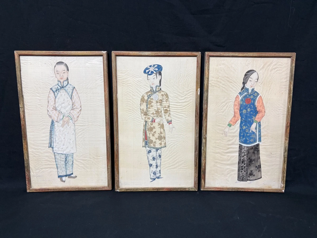 清朝印第安纳古董中国画作、画卷| eBay