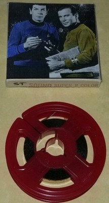 VTG ORIGINAL 70S STAR TREK SUPER 8MM COLOR FILM WILLIAM SHATNER LEONARD NIMOY  !