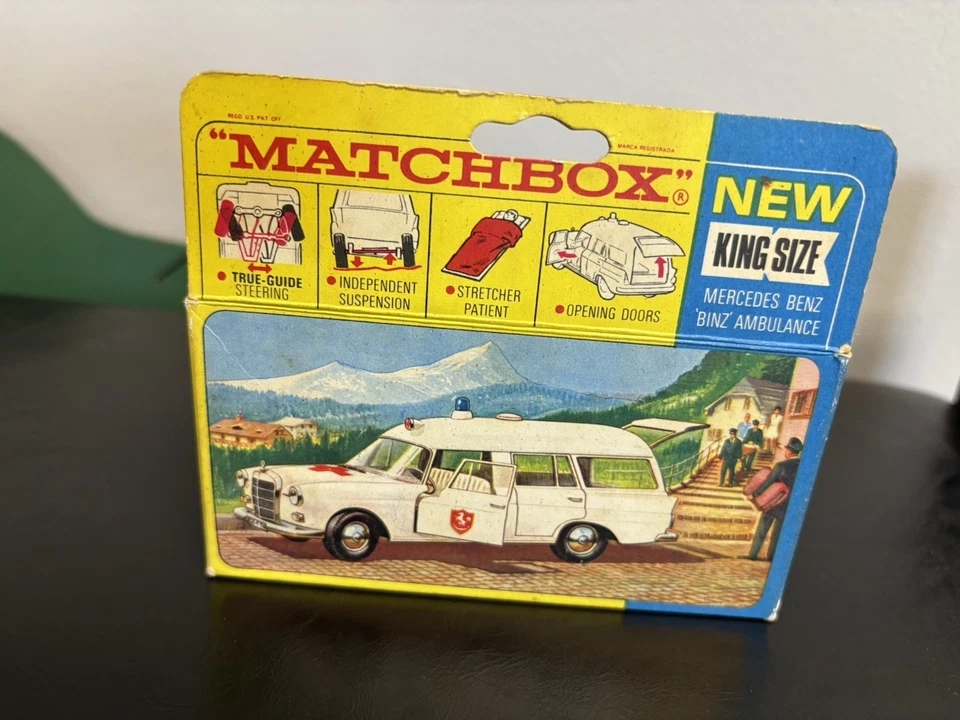 Matchbox Lesney Superkings K-6 Mercedes Benz Ambulance With Box - Image 4 of 4