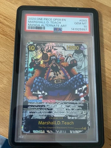 2024 ONE PIECE MANGA ALTERNATE ART OP09-093 MARSHALL D. TEACH PSA 10