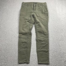 Toad  Co Pants Women 6 Green Earthworks Ankle Pant Organic Cotton Tencel