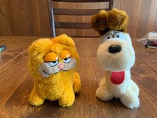 Vintage Dakin Garfield And Odie 5  - 6  Plush Stuffed Animals Set