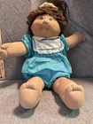 Vintage Cabbage Patch Kids Jesmar Doll 18in Brown Hair Blue Romper Girl Spain