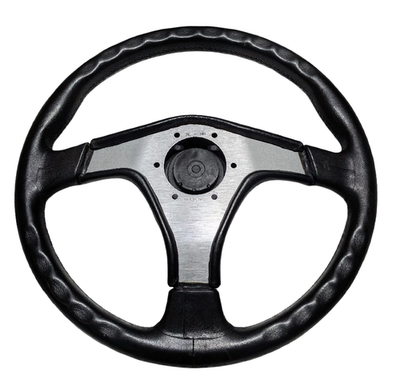 NARDI Gara 3 Leather Steering Wheel Black JDM Euro Porsche BMW VW