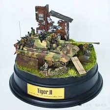 1/72 World War II scene platform model does not include tanks or figures