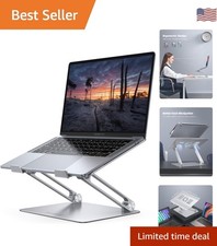 Aluminum Laptop Riser  Stand with Adjustable Height - Perfect for Home Office