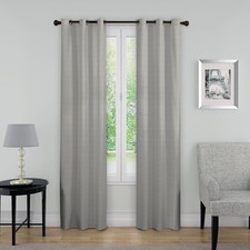 ECLIPSE Blackout Curtains for Bedroom - Nikki 40" 40W x 95L Pack of 1 , Grey