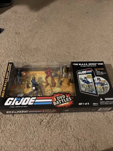 GI Joe DVD Battles set 1 of 5 M.A.S.S. device New 2008 (#65296) Snake Eyes Cobra
