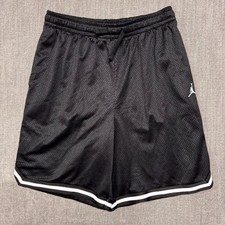 Air Jordan Training Shorts Boys XL Black Causal Sportswear Drawstring Mesh Lined