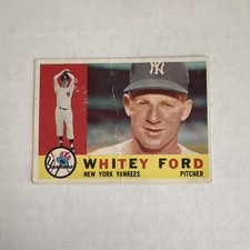 Topps 1960 Whitey Ford New York Yankees #35 Base Set MLB Baseball Card