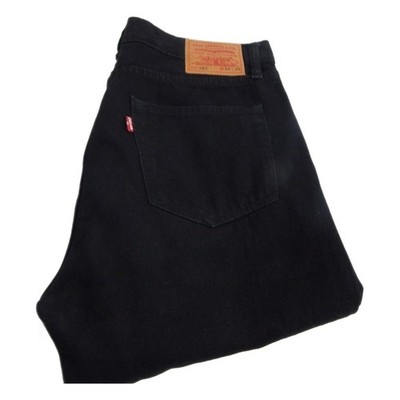 Levi Paket 501 Straight Jeans Big E schwarz Taille 34 Bein 30 W34 L30 Button Fly Q8981