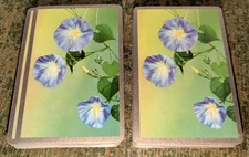 Vintage Pure Botanical Poetry Blooms Flowers Congress 606 Playing Cards Two Deck