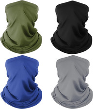 Neck Gaiter Bandana Face Mask: Sun Cooling Scarf Gator Cover Head for Men Women