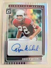 2025 Panini Donruss Optic Signature Series Roger Wehrli #SSH-RW