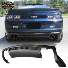 Fits 10-13 Chevy Camaro Zl1 Style Rear Bumper Diffuser Spoiler Lip Unpainted Pp Fits 10-13 Chevy Camaro Zl1 Style Rear Bumper Diffuser Spoiler Lip Unpainted Pp
