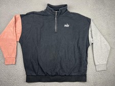 Nike Pullover XL Womens Phoenix Fleece Colorblock CJ6268-010 Embroidered Swoosh