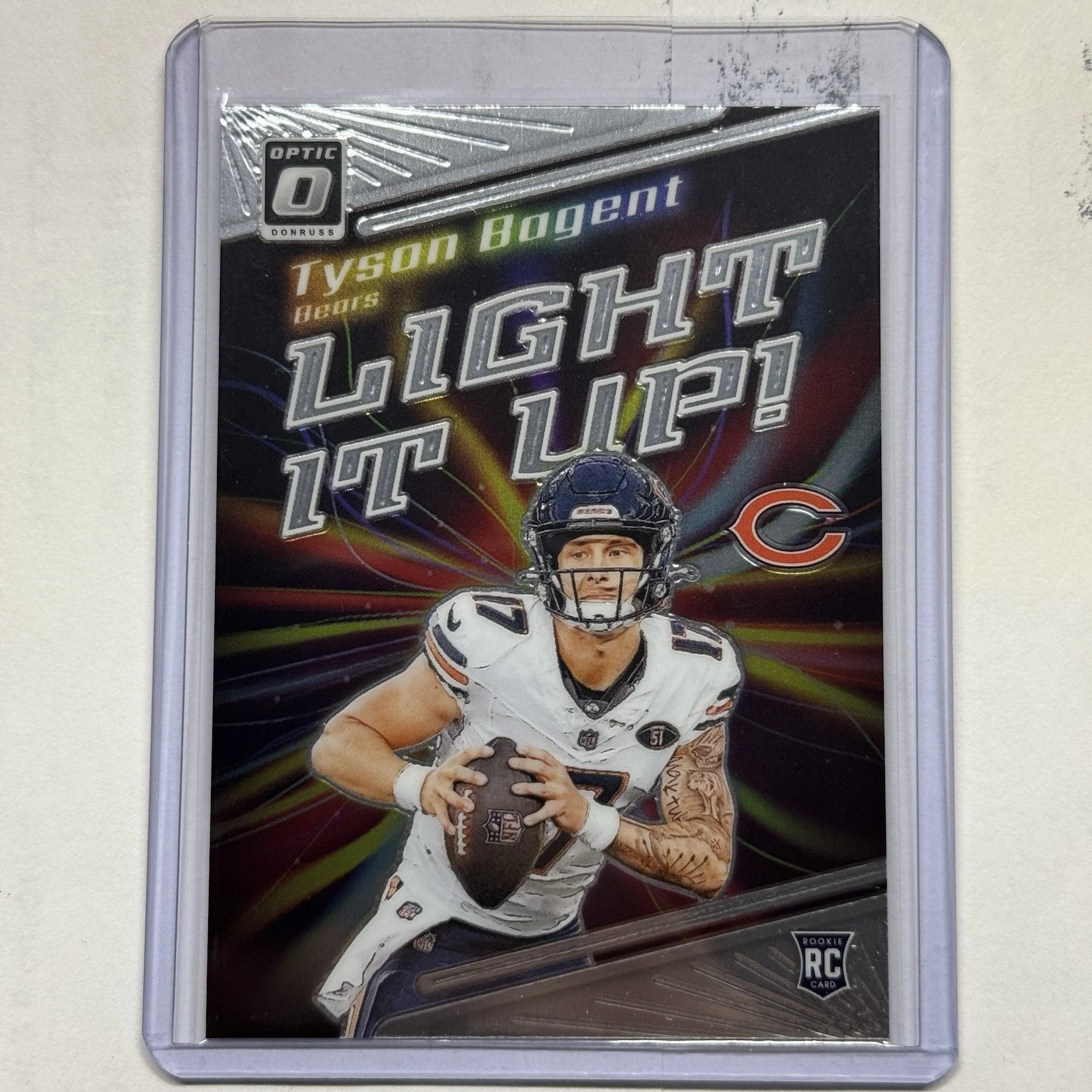 2023 Panini Donruss Optic - Light It Up #LU-TB Tyson Bagent (RC) Da Bears