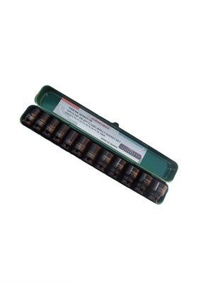 12 PCS. 3/8'' DRIVE 6 PT FLANK IMPACT SOCKET SET METRIC SIZE 8 - 19 MM