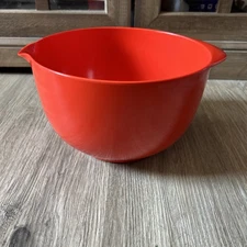 VTG 70s Rosti Mepal-Service Melamine 2.5L Red/orange  Spout Mixing Bowl  Denmark