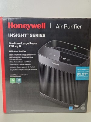 Honeywell Insight Series HPA5100B HEPA Air Purifier, 4-Stage, 190 sq ft, Black
