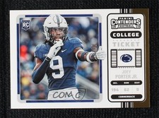 2023 Panini Chronicles Draft Picks Gold 6/10 Joey Porter Jr #25 12po