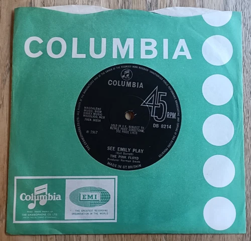 Pink Floyd 7" See Emily Play UK Columbia 1st Press SOLID CENTRE INCREDIBLE COPY