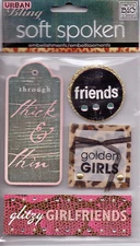 MAMBI Soft Spoken GLITZY GIRLFRIENDS embellishment set~Quick Ship!