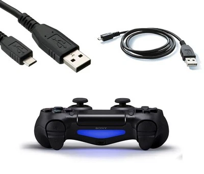 INVERO 3m Micro USB Charger Cable for PS4 Dualshock 4 Wireless Controller Play & Charge