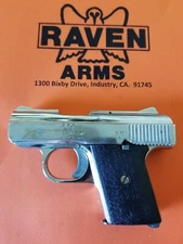 Raven / Phoenix Arms MP25, MP-25, P25, P-25 Black Faux Wood Grips (Flip Safety)