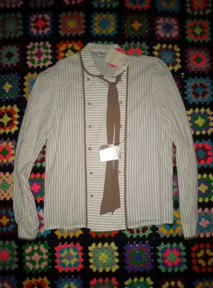 Blusa Top Basler LADIES Vintage Anos 80 Tamanho 38 Fabricada na Itália NOS Deadstock - Imagem 2 de 4