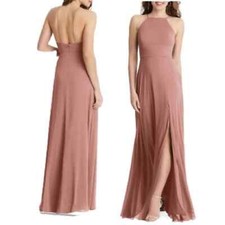 Lovely Desert Rose Lela Sleeveless Chiffon Gown NWT SIZE 8