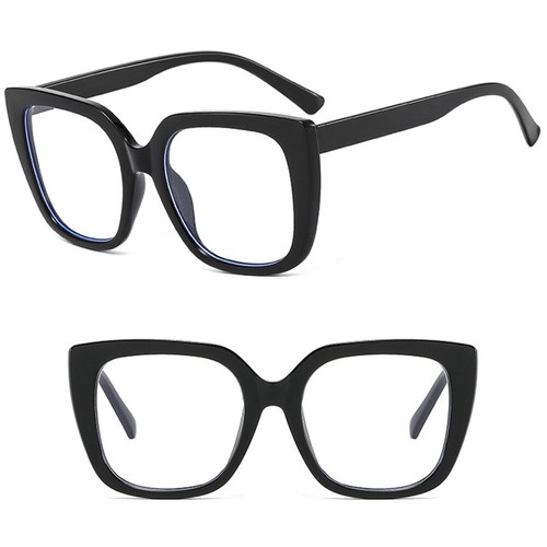 Gafas ópticas antiazules de gran tamaño para mujer lentes transparentes gafas de gato marcos - Imagen 30 de 41
