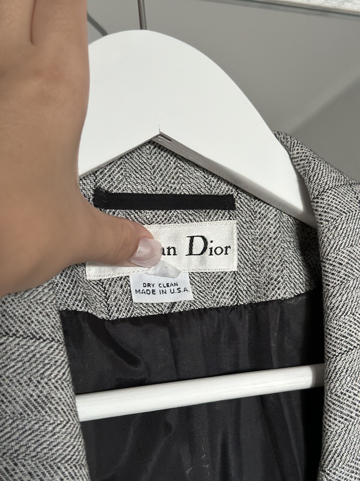 Christian Dior Vintage Double Breasted Women’s Blazer Jacket Size 12 Rare image 7