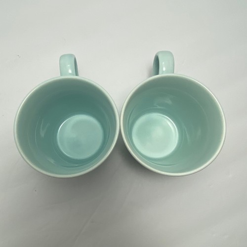 Royal Doulton X Gordon Ramsay Maze Mugs | Aqua Blue | Ribbed | Set of 2 - Picture 3 of 6