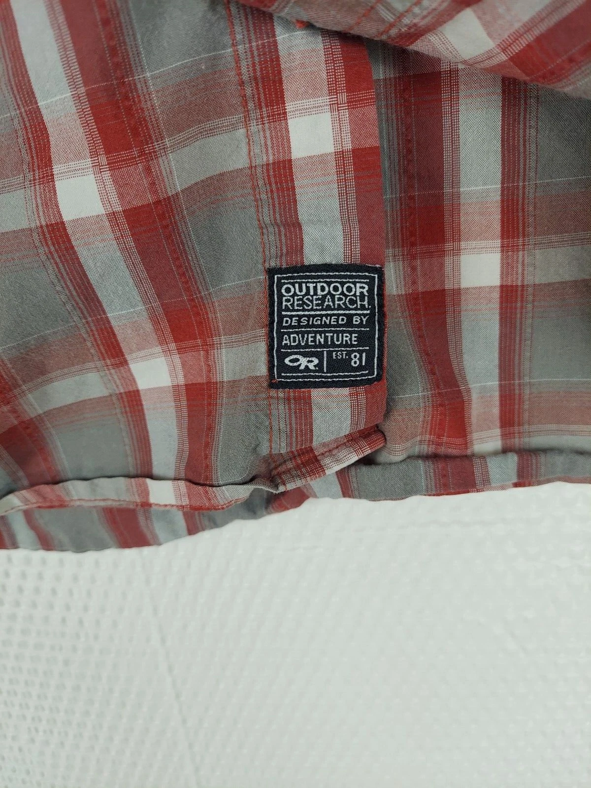 outdoor-research short sleeve hiking fishing button up shirt