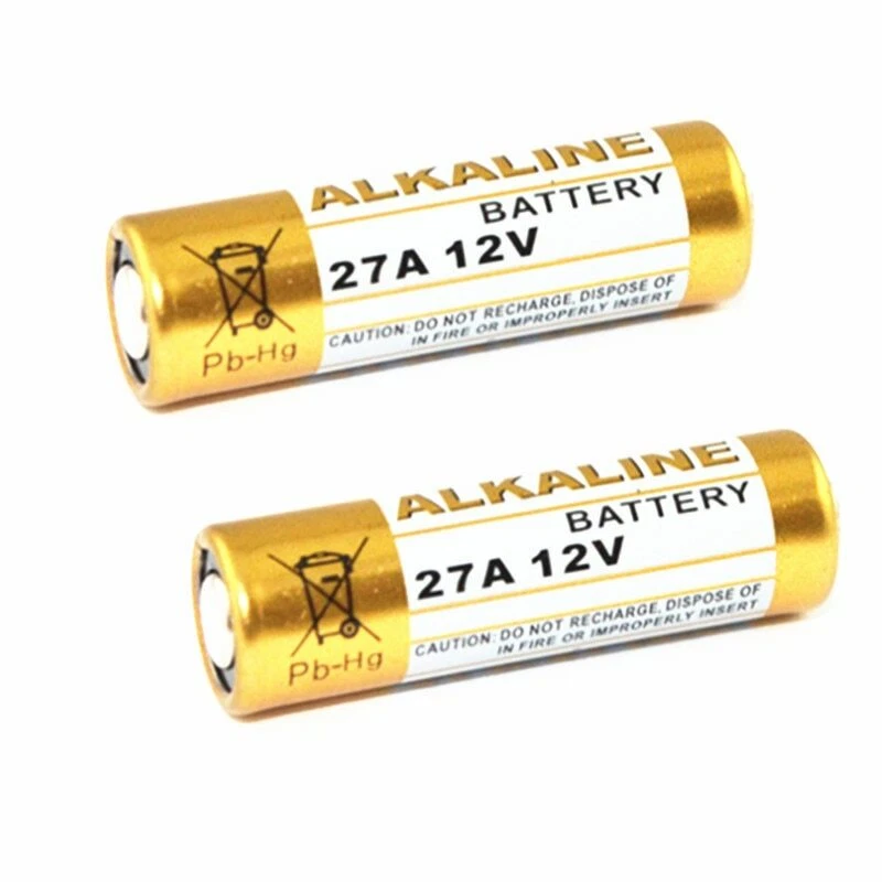 2PCS 27A 12V dry alkaline battery for doorbell,car alarm,walkman,car remote