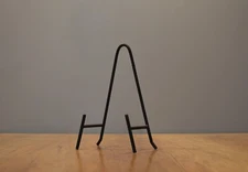 9" High Metal Display Stand Sign/Card holder and Plate Stand other Art Objects