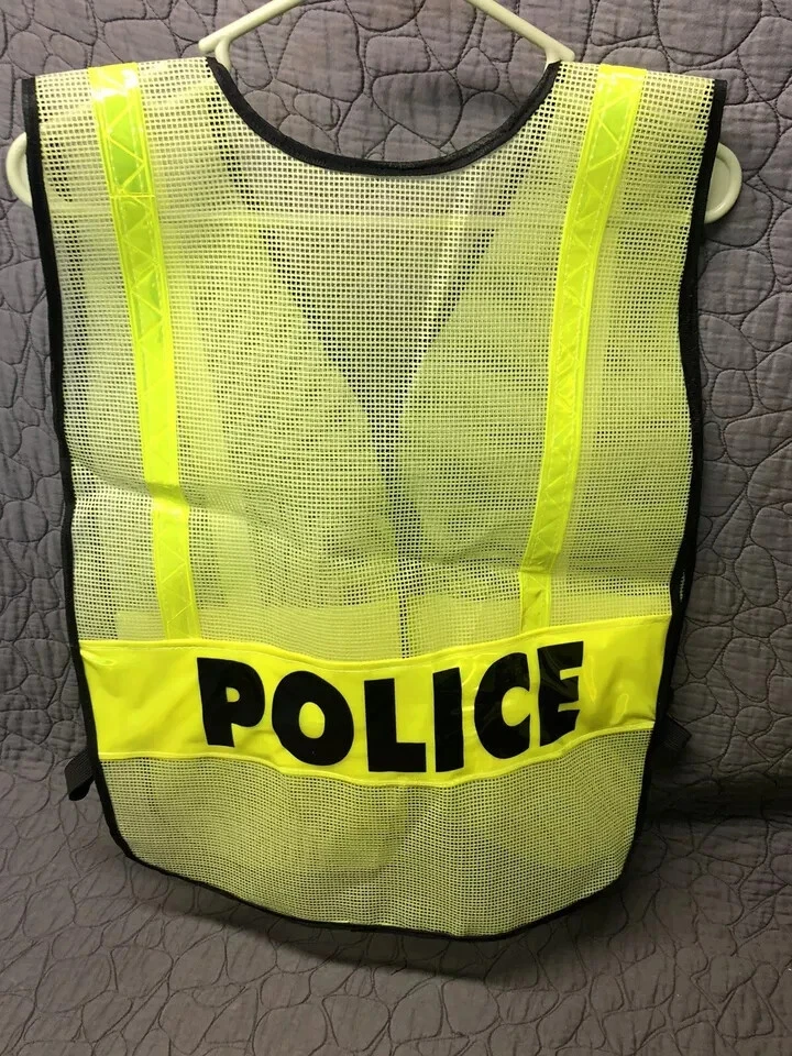 COSTUME XL Service Public Hi-Vis Contrast Reflective Safety Workwear Mesh Vest - product detail image 2