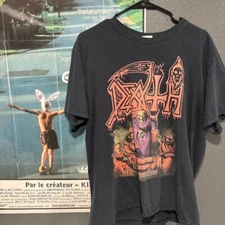 Death Band 90s Remake Basic black Short sleeve Classic T shirt vtg NH20178