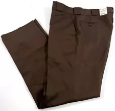 NEW 42x36 MENS FLYING CROSS 32235 COMMAND 100% POLYESTER PANTS BROWN UNHEMMED