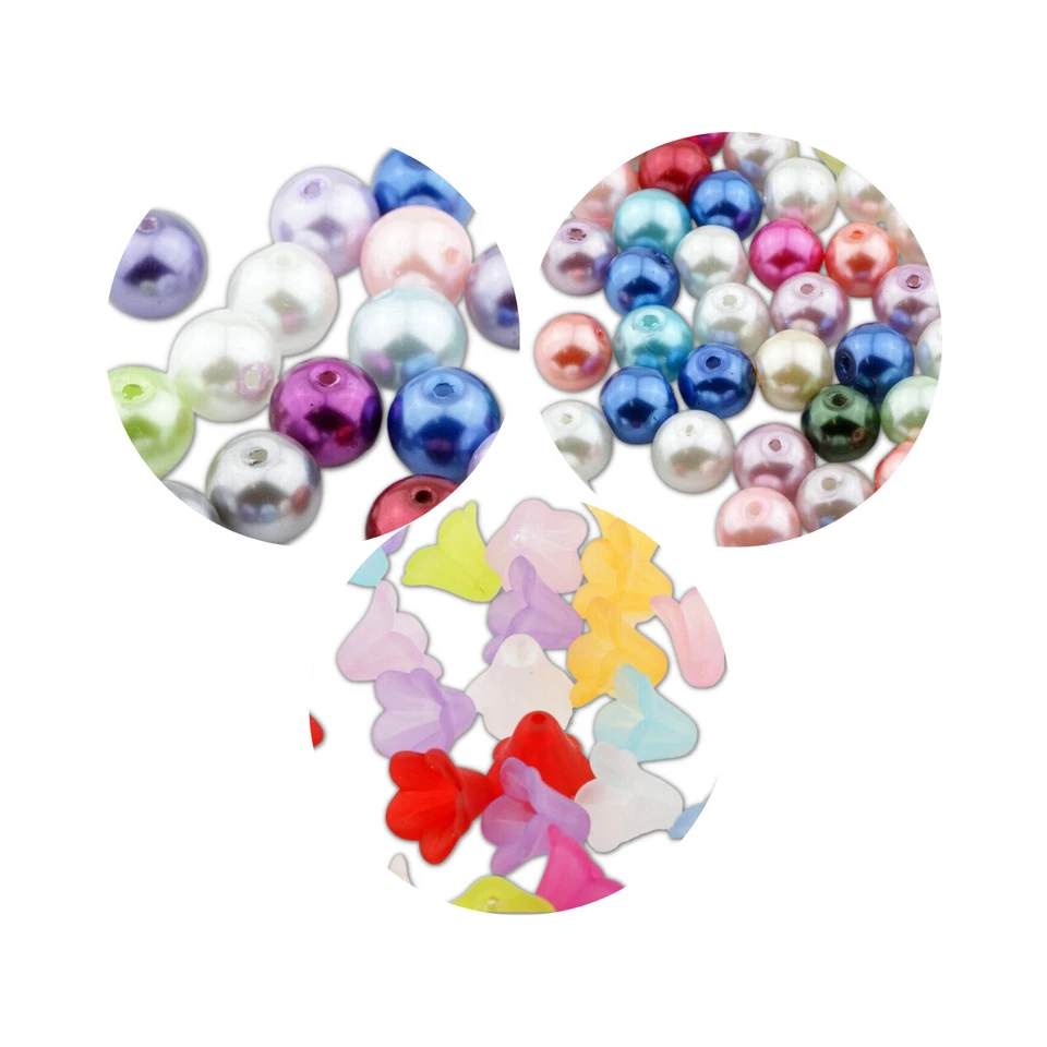 50x Bastelset Schutzengel Charms Engel Perlen Glücksbringer Anhänger Hochzeit - Bild 3 von 4