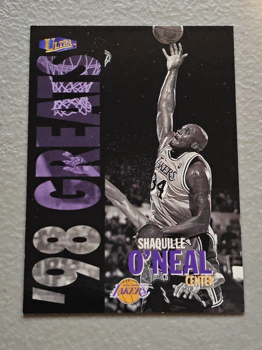 NBAカード SHAQUILLE O’NEAL FLEER 1997 Shaquille O'Neal 1997 NBA HOOPS Fleer/Skybox card #215. LA