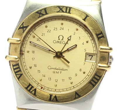 Omega Constellation Gmt Half Bar Quartz 