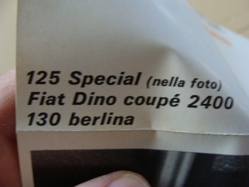 Poster optional Fiat 124 Fiat Dino 125 - Bild 11 von 12