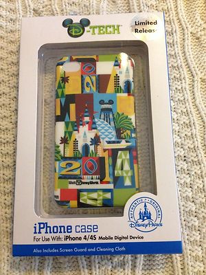 Disney D-Tech Limited Release 2014 Logo Collage Clip Case & Guard iPhone 4/4S