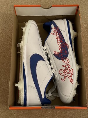 Size 13 Nike Lunar Cortez Baseball CV5565-100 Royal Blue Dodgers PE Los Angeles