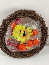 Fall Wreath - 12Inch Autumn Harvest Thanksgiving Door Decoration A17