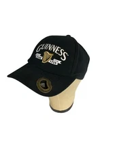 Guinness Beer Baseball Cap With Bottle Opener Black Strap Back Mens L