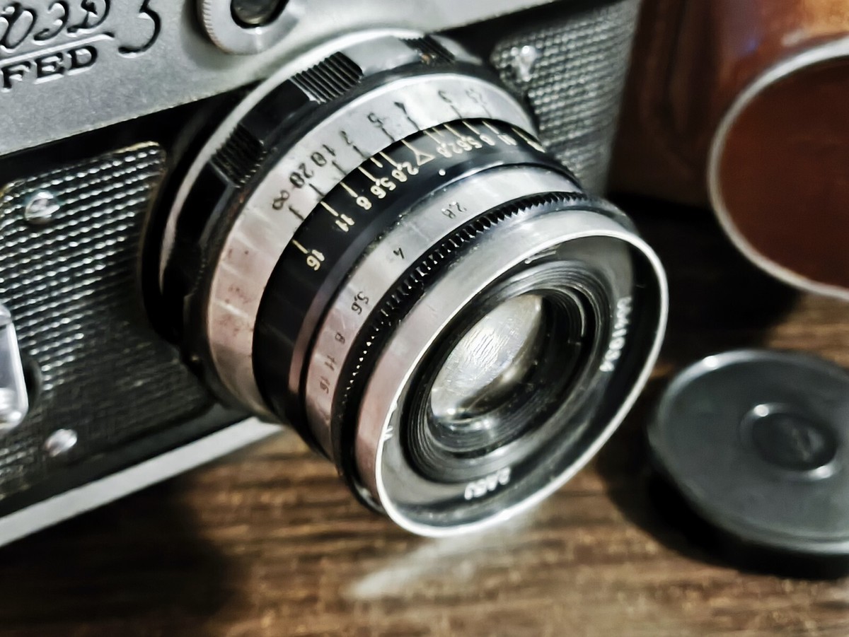 Camera FED-3 Vintage rangefinder Industar-61 lens 2.8/53 FED